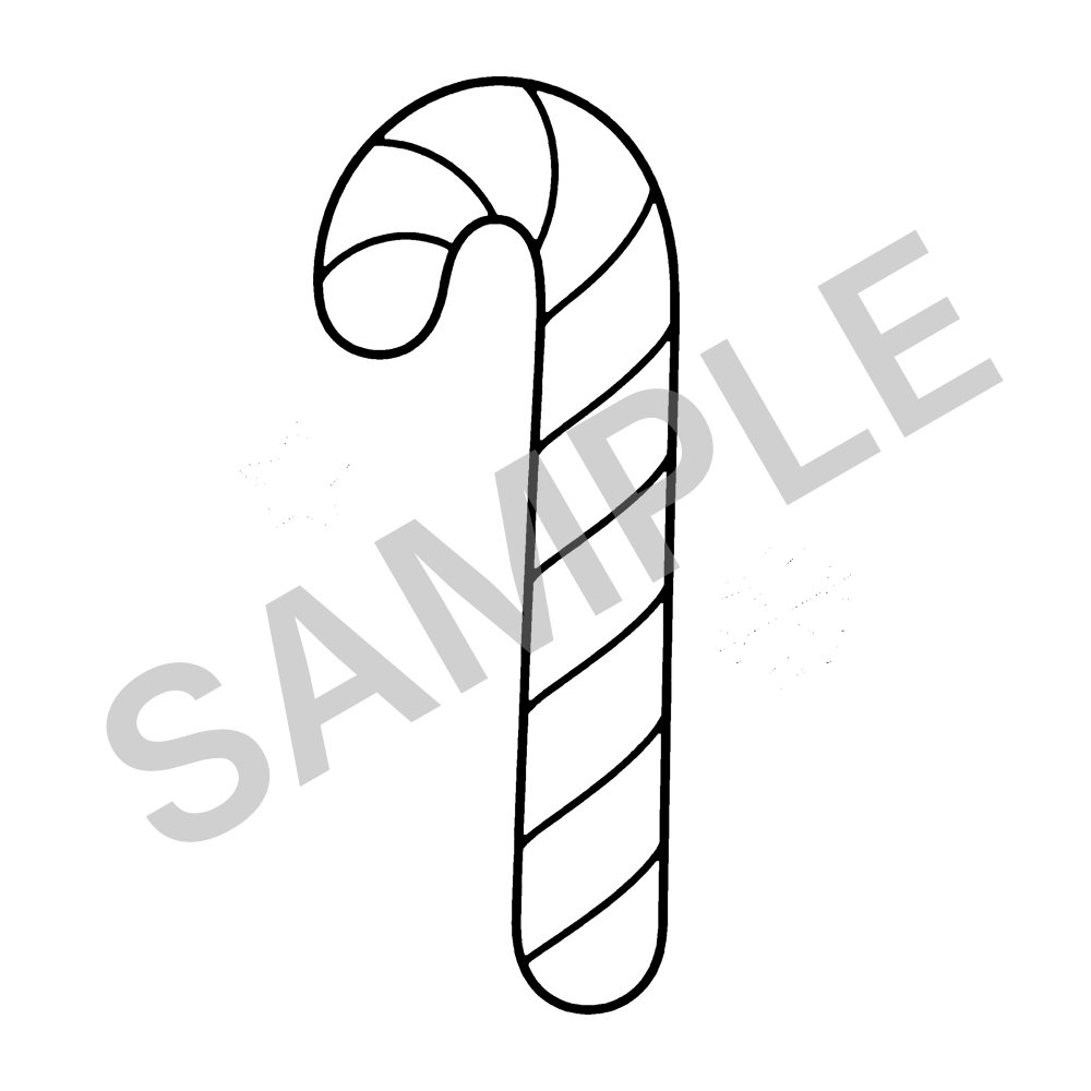 Sample page from Holiday Coloring and Activity Book for Kids: Candy Cane, marked SAMPLE