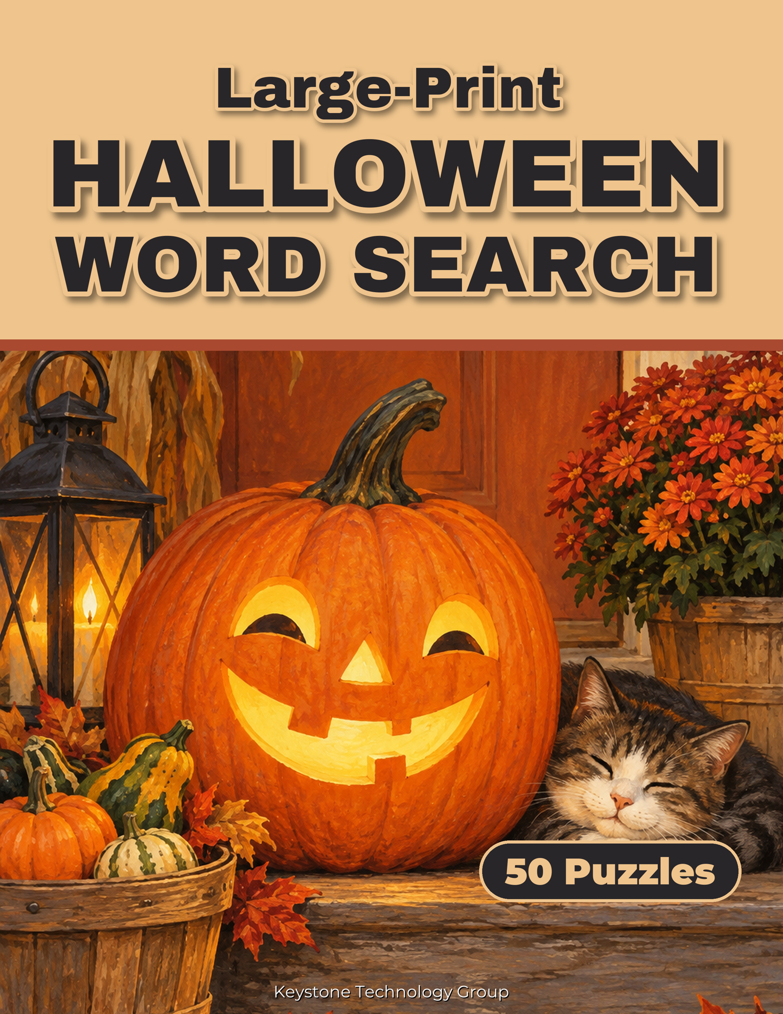 Large Print Halloween Word Search Printable