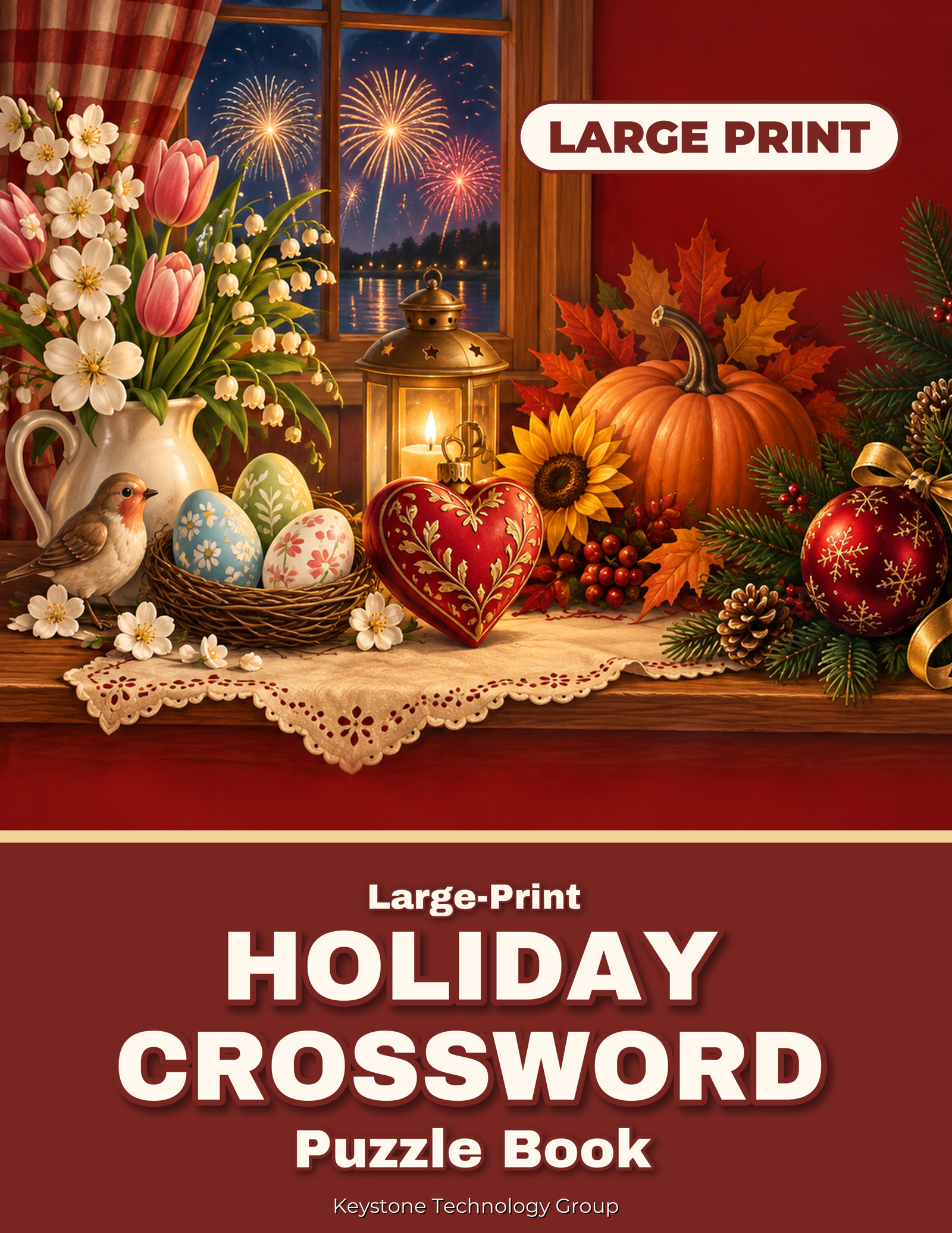 Large-print Holiday Crossword Puzzle Book Printable Pdf