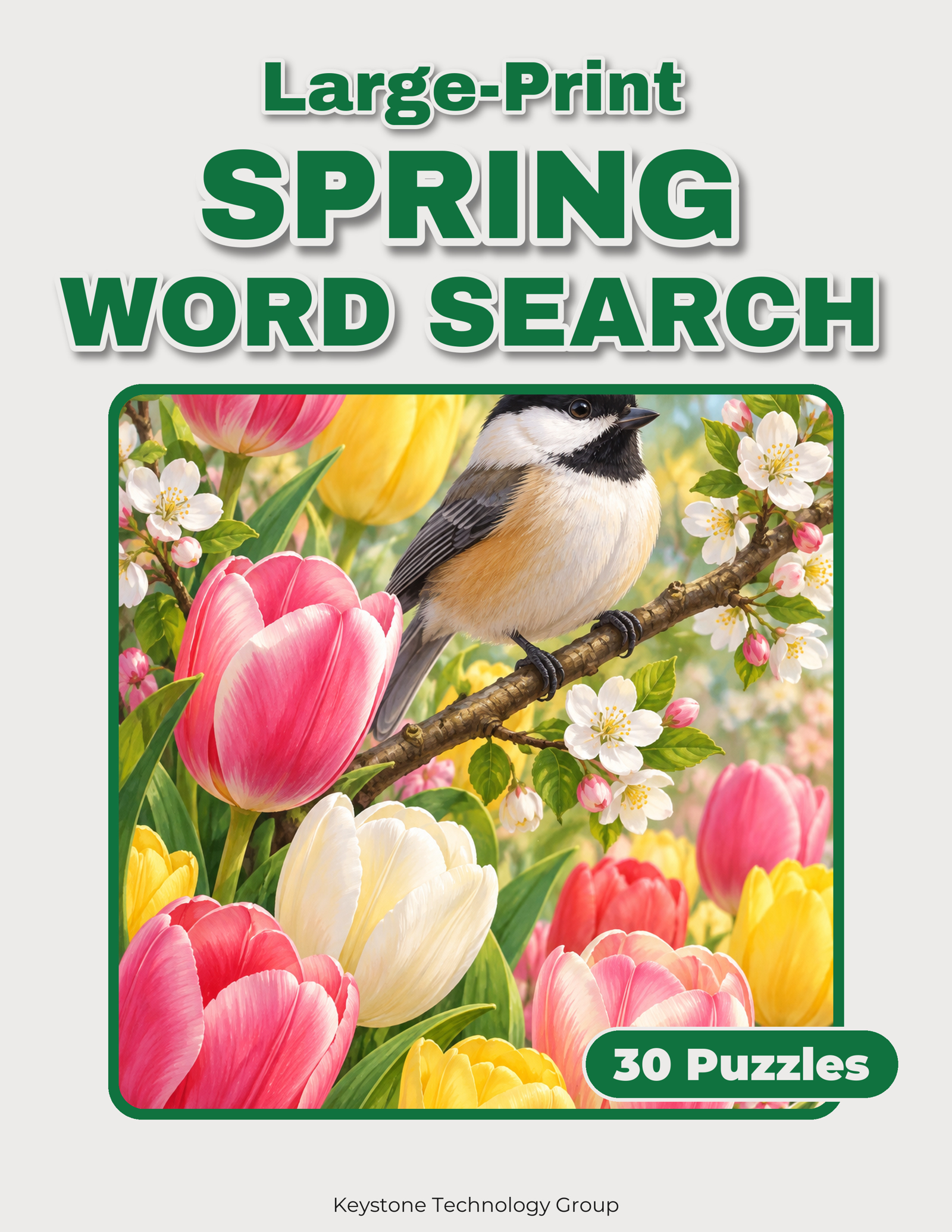 Large-Print Spring Word Search